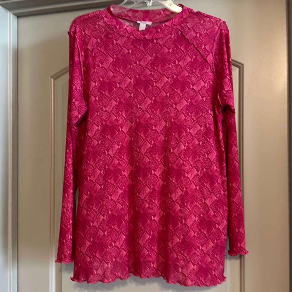 LOGO LAYERS BY LORI GOLDSTEIN Mesh Top